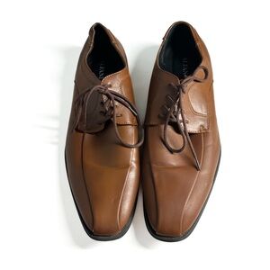 Alfani | Men's Tan Leather Oxfords | 9M